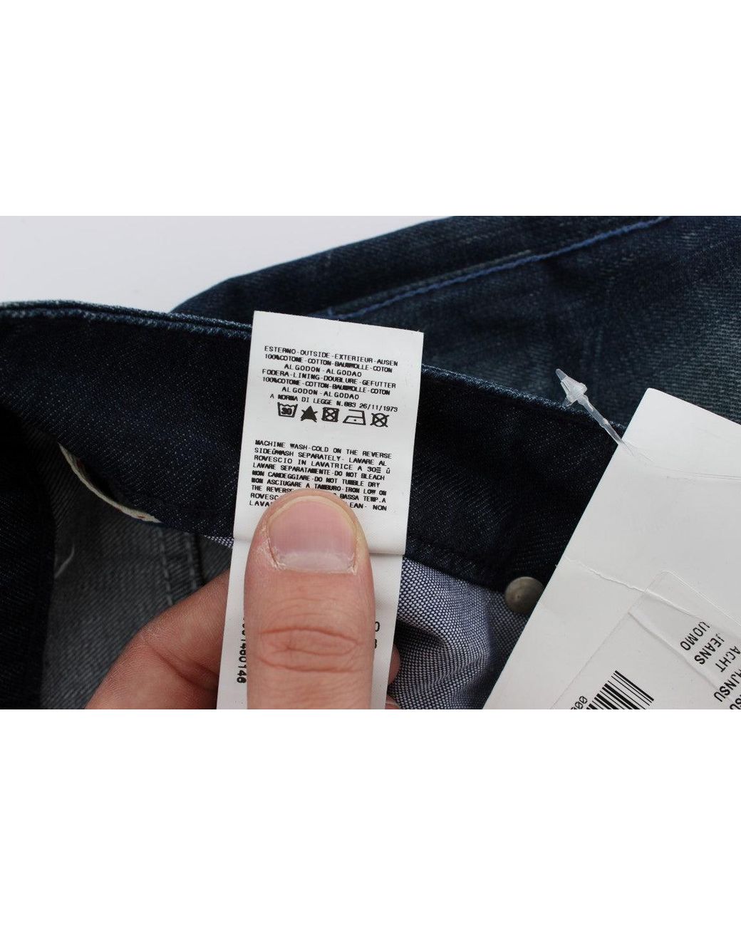 Acht Denim Straight Fit Jeans Blue Sig30494 for men