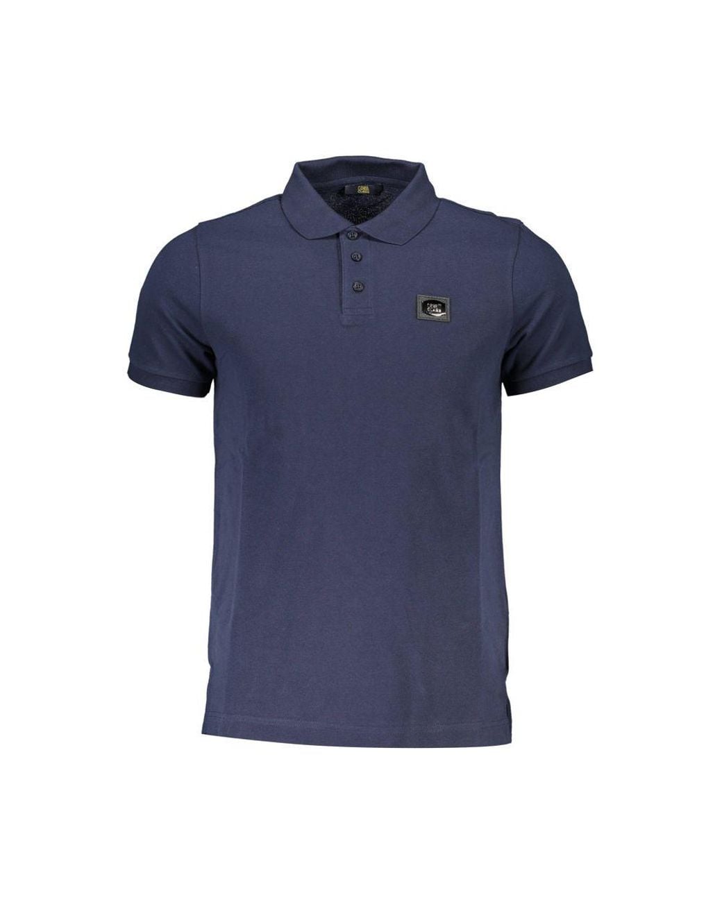 Roberto Cavalli Blue Cotton Polo Shirt for men