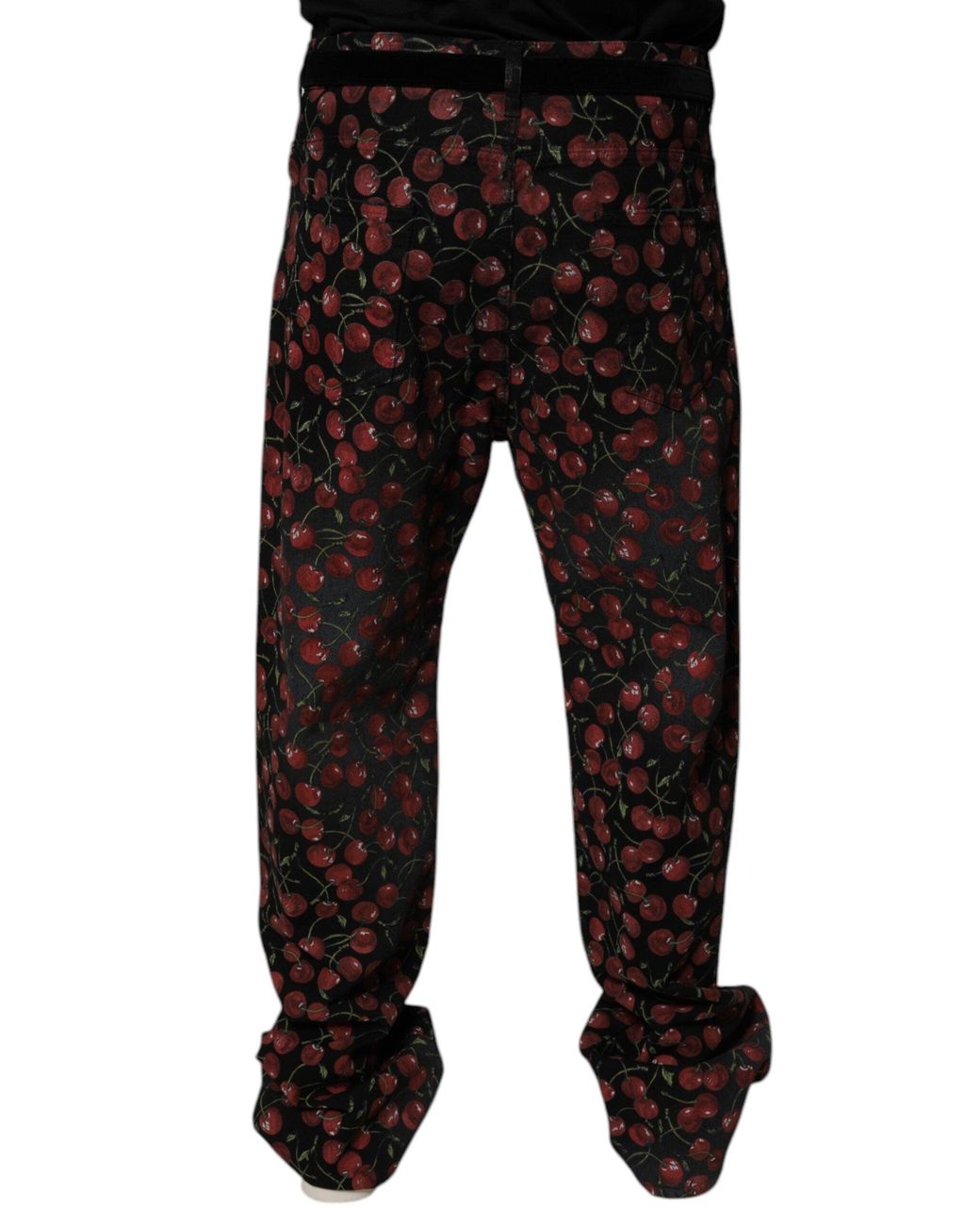 Dolce & Gabbana Black Cherry Cotton Straight Men Denim Jeans for men