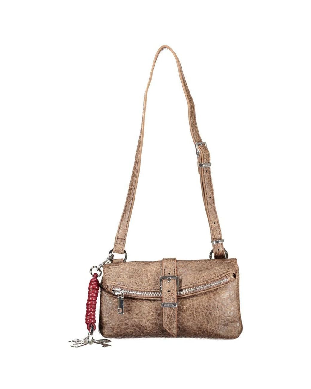 Desigual Natural Brown Polyurethane 's Bag