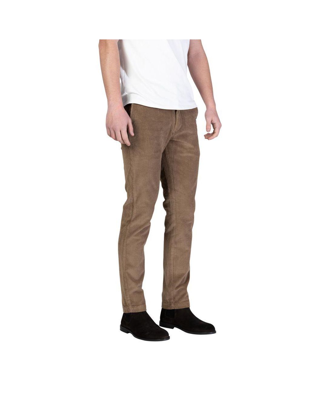 Borghese Multicolor Brown Cotton Casual Pants for men