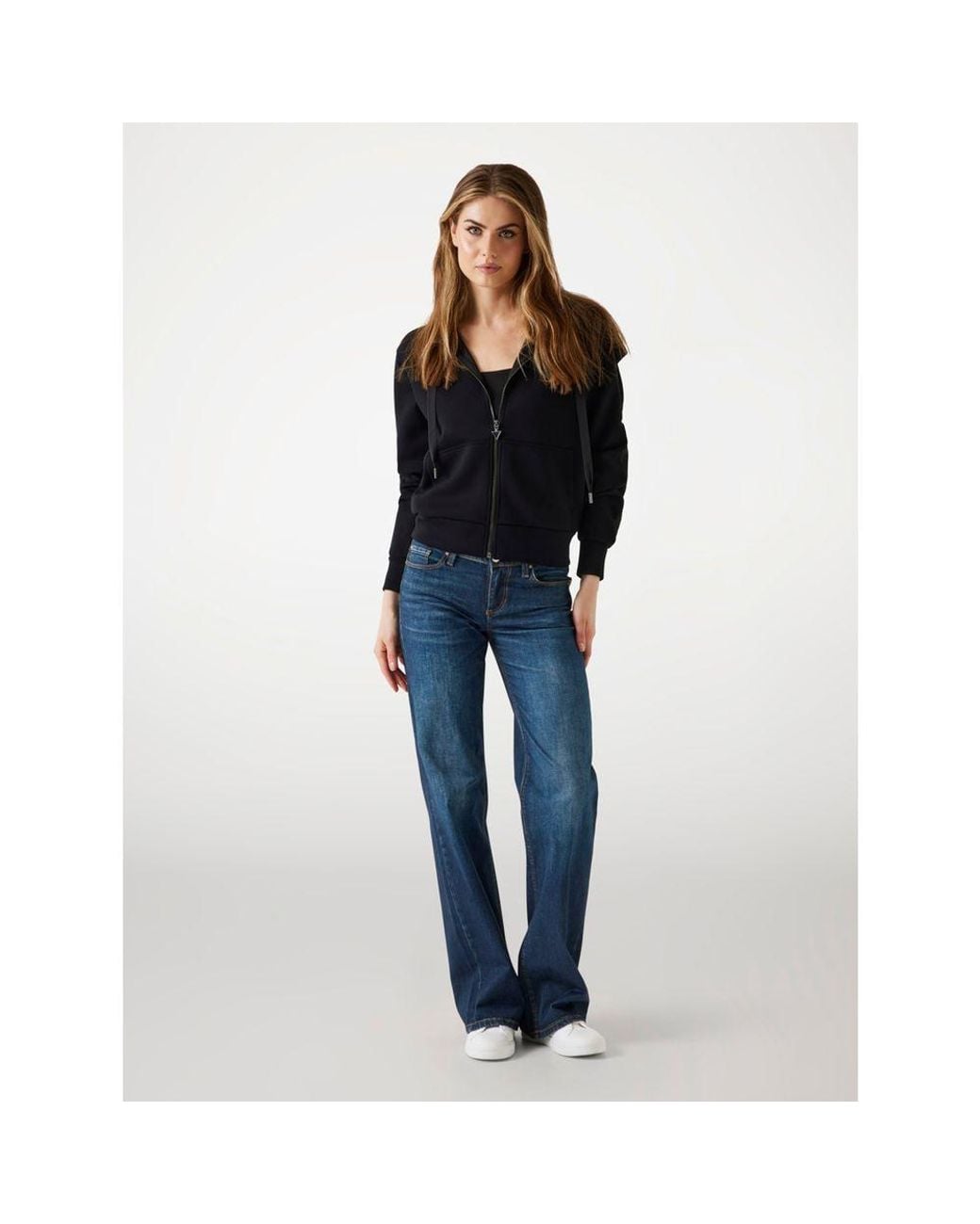 Guess Black Polyester Sweatshirt