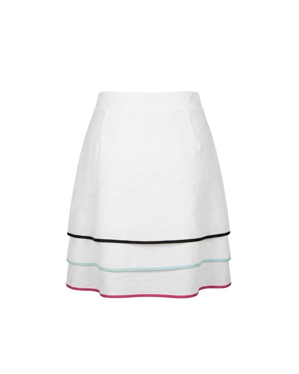 Trussardi White Viscose Skirt