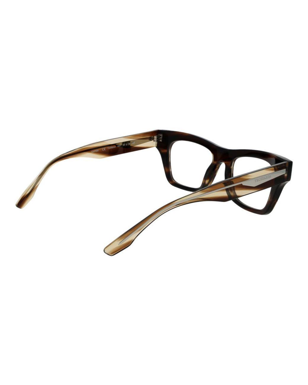 Trussardi Black Brown Acetate Glasses (frames)
