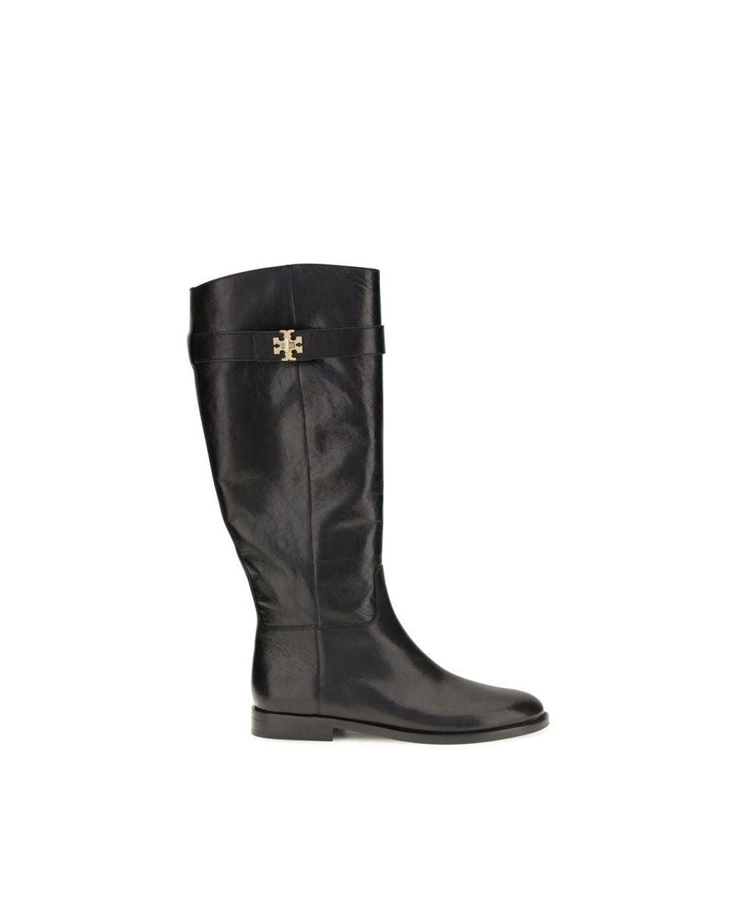 Tory Burch Black Calf Leather Bos Taurus Ankle Boots