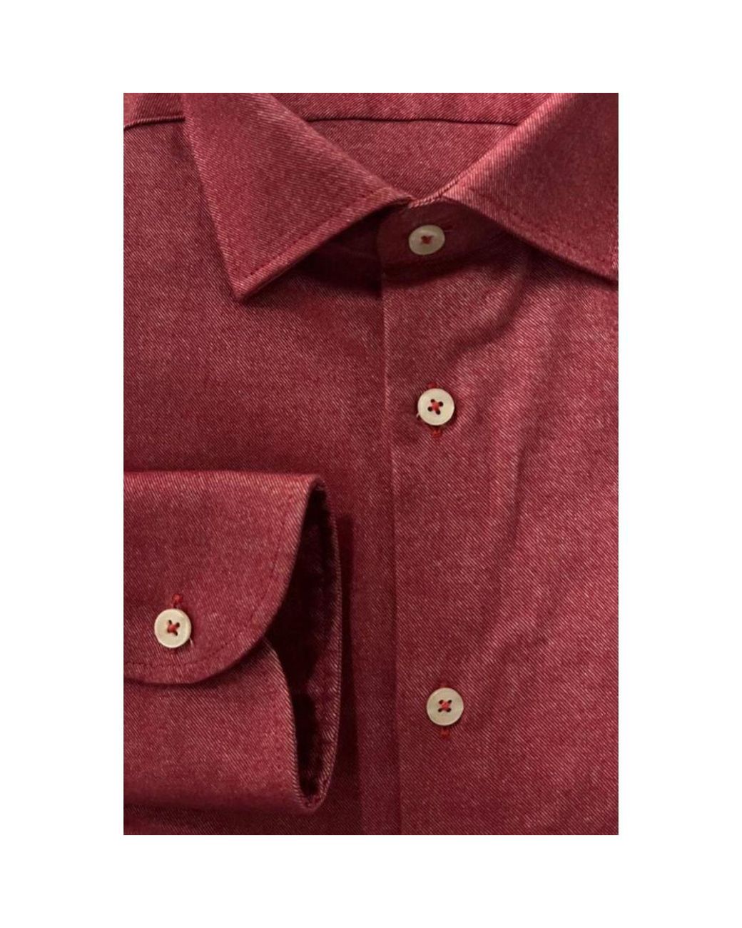 Baldinini Red Cotton Men's Shirt for men