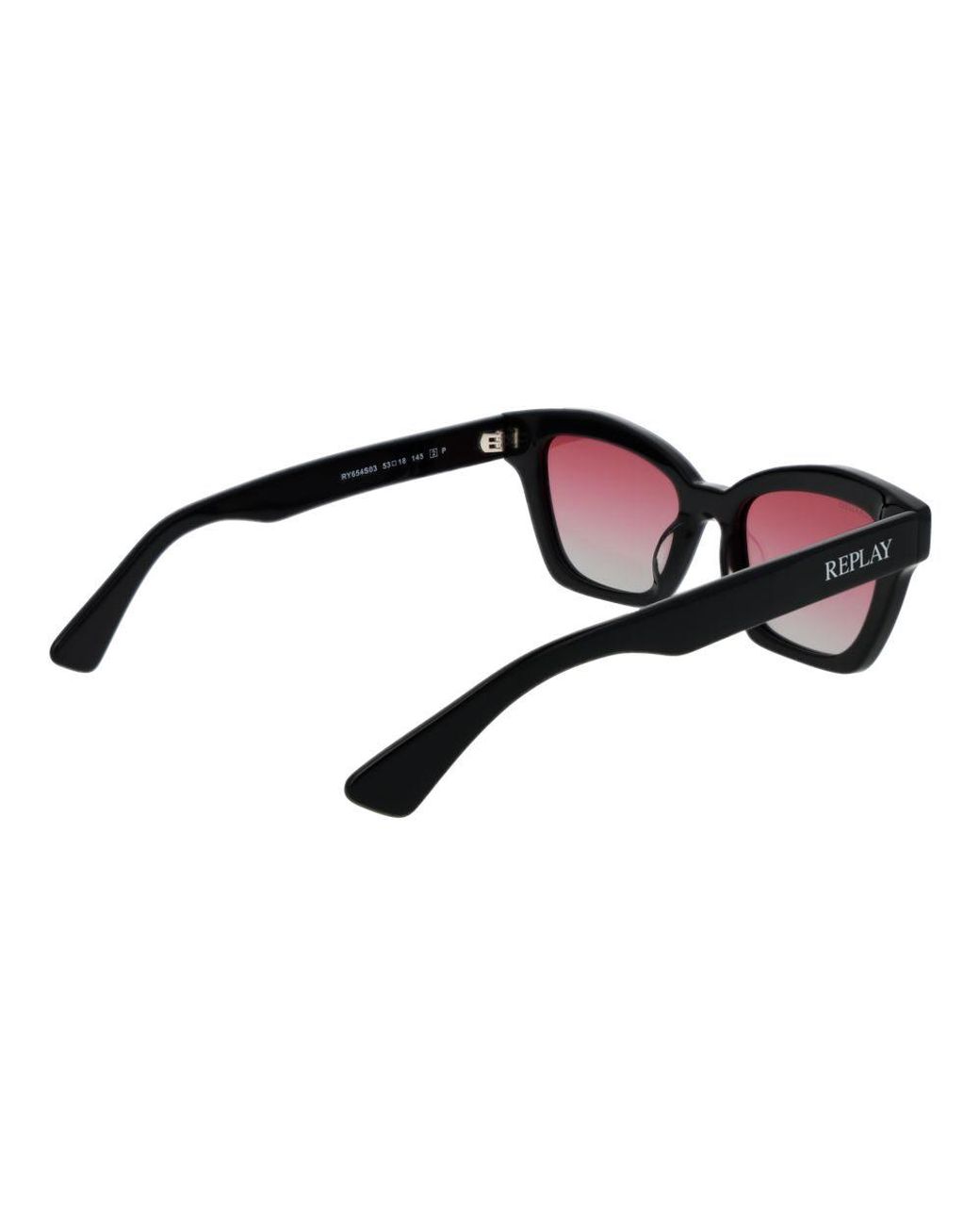 Replay Black Acetate Sunglasses