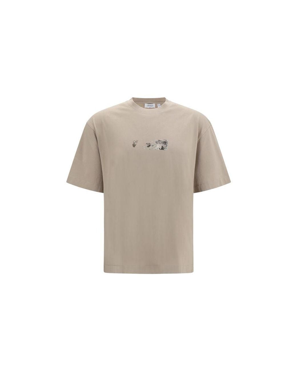 Off-White c/o Virgil Abloh Gray Beige Cotton Sportswear - L for men