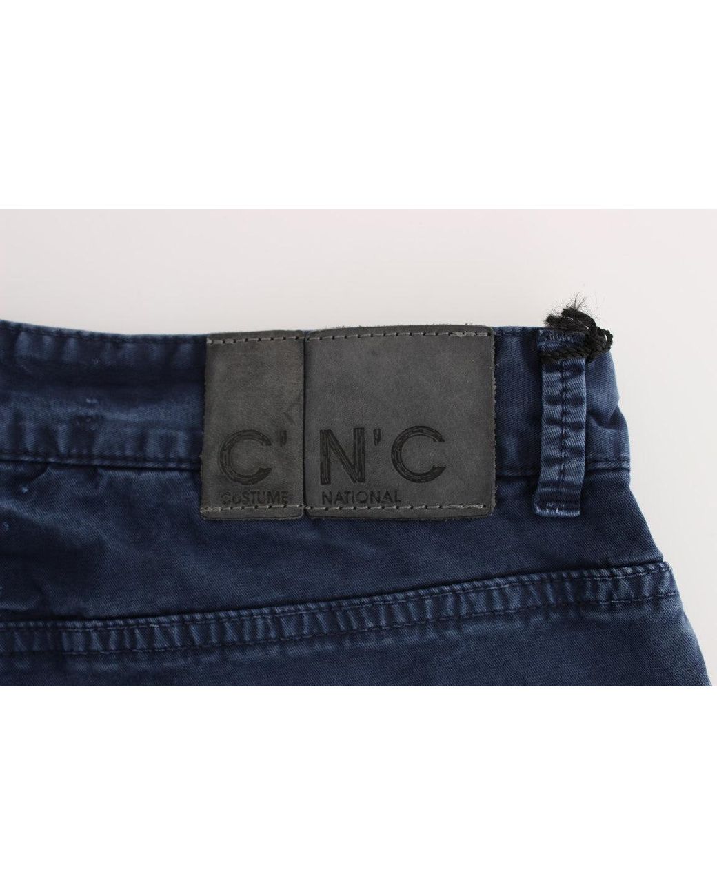 CoSTUME NATIONAL Blue Cotton Blend Denim Jeans