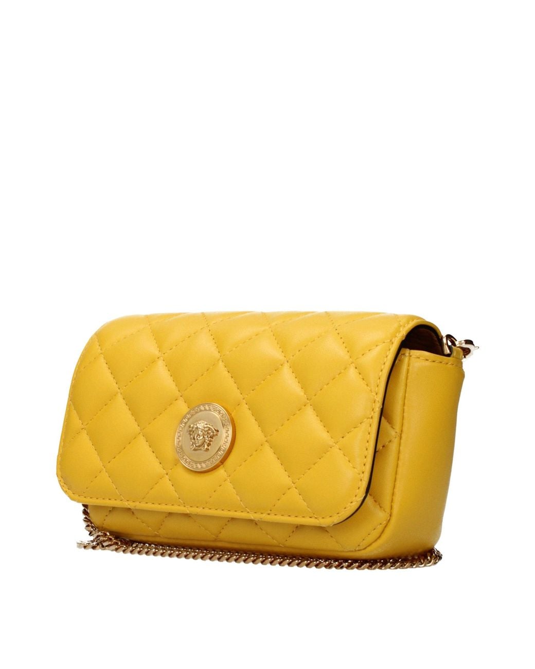 Versace Yellow Leather Crossbody Bag