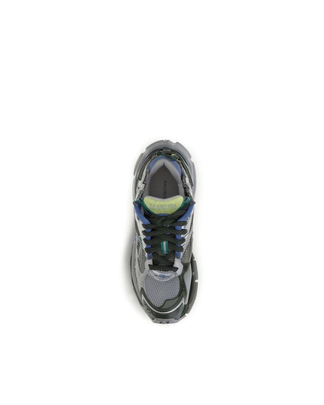 Balenciaga Blue Multicolor Polyester Athletic Sneakers for men