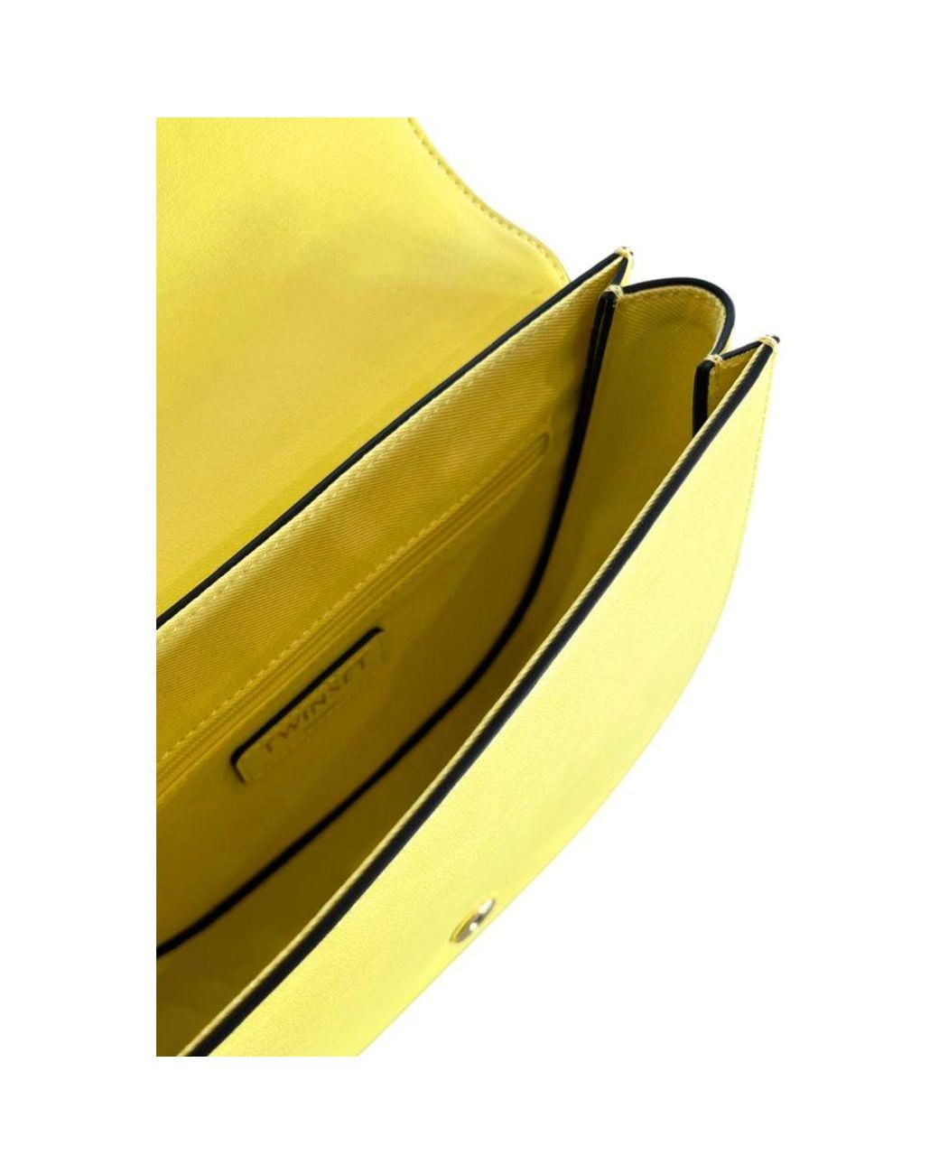 Twinset Yellow Pu Crossbody Bag