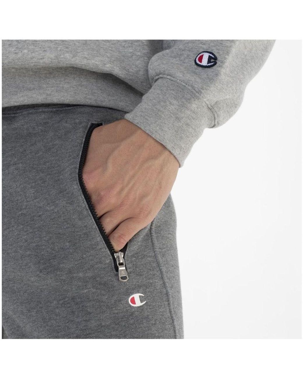 Champion Gray Cotton Joggers (Workout Pants) for men