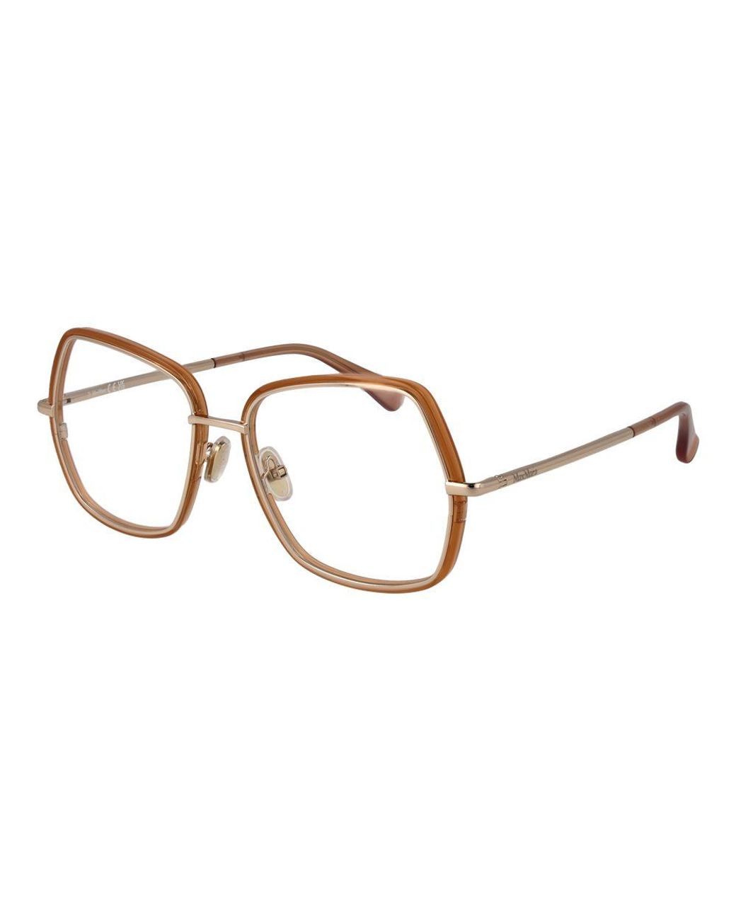 Max Mara Brown Metal Glasses (Frames)