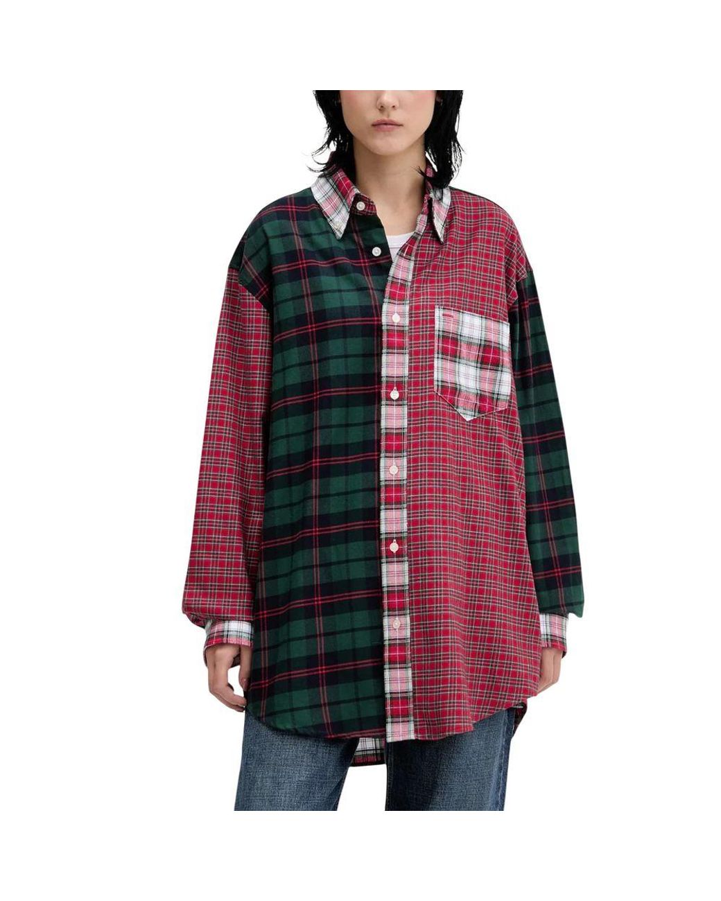 Tommy Hilfiger Red Cotton Longsleeve Shirt