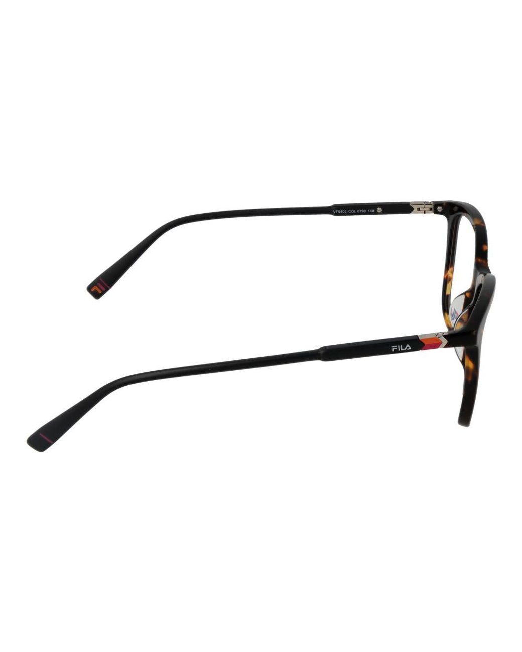 Fila Black Brown Cellulose Acetate Glasses (frames) for men