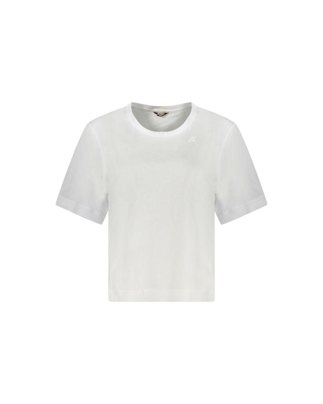 K-Way White Cotton T-shirt - L