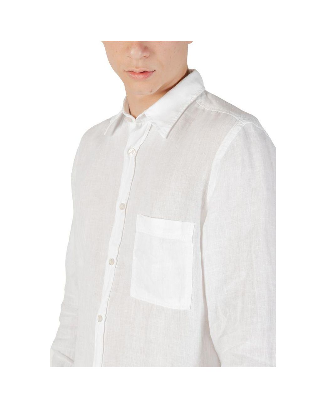 Boss White Linen Shirt for men
