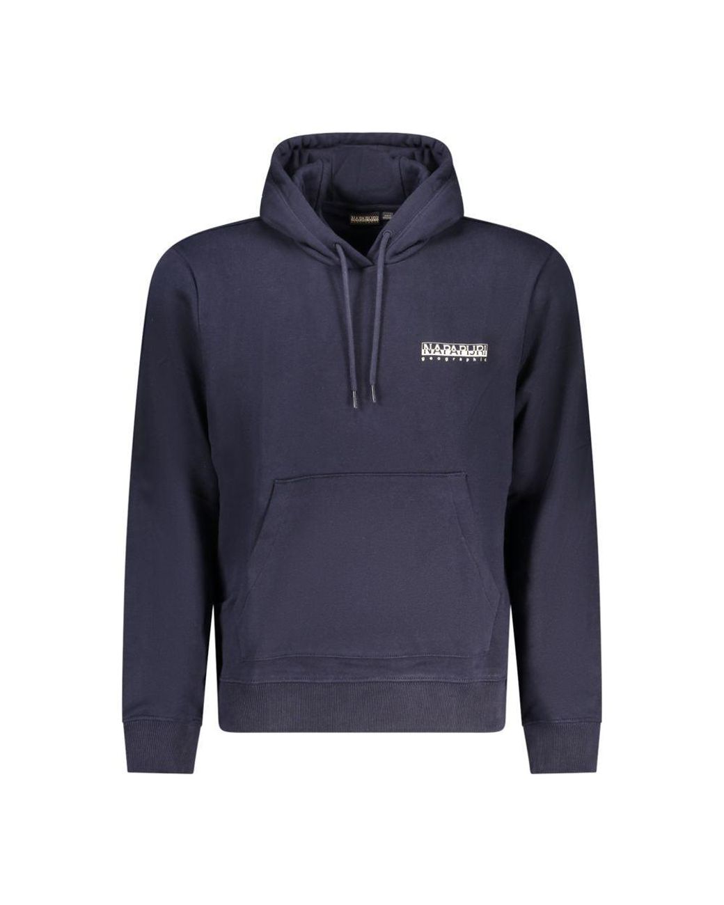 Napapijri Blue Cotton Men's Hoodie for men