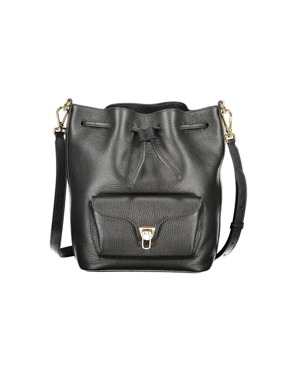 Coccinelle Gray Leather Handbag