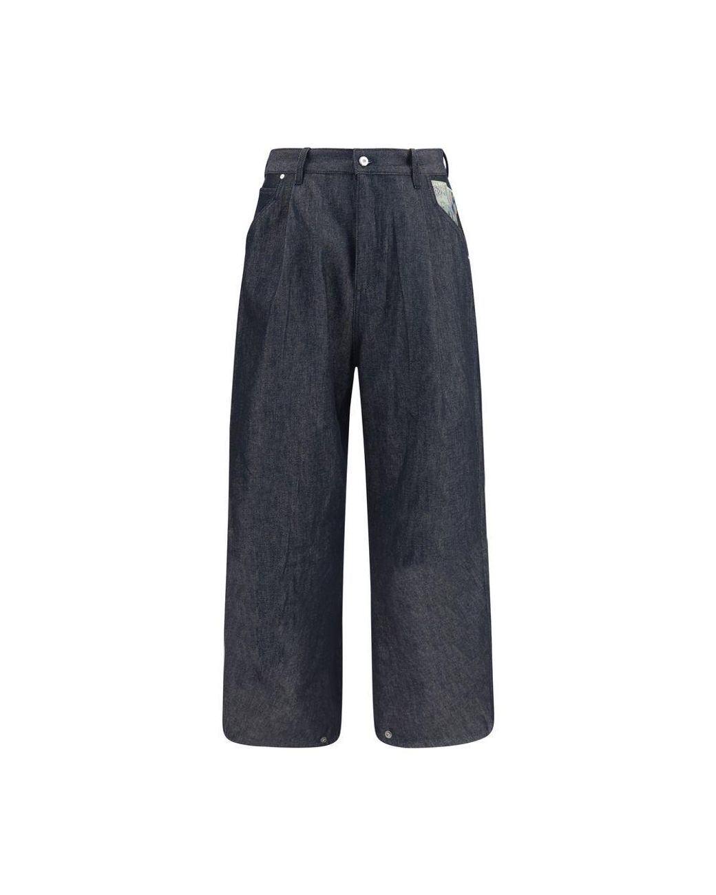 PDF CHANNEL Blue Cotton Relaxed Fit Jeans for men