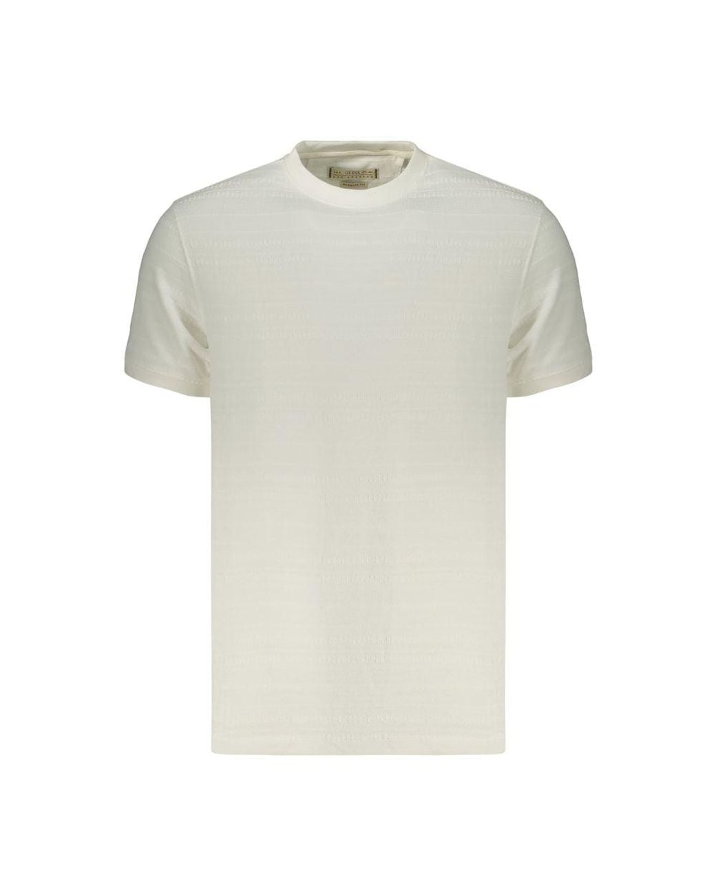 Guess White Bianco Cotton Men's T for men