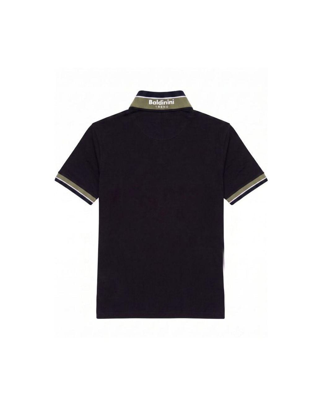 Baldinini Black Blue Cotton Men Polo for men