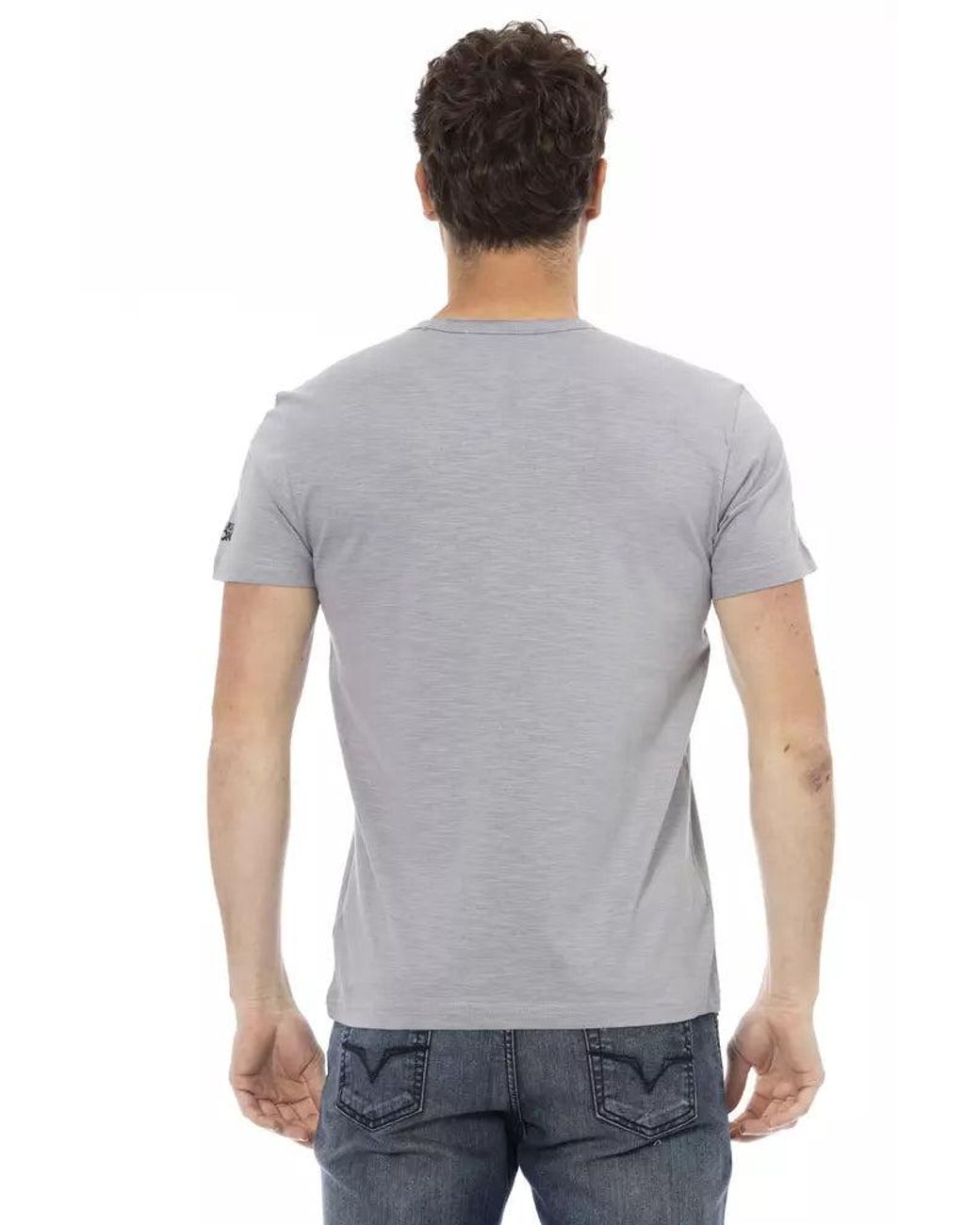 TRUSSARDI ACTION Gray Cotton Men T for men