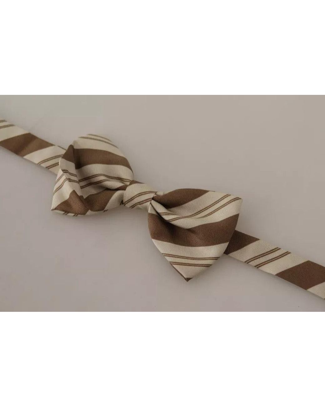 Dolce & Gabbana Black Patterned Adjustable Neck Bow Tie for men