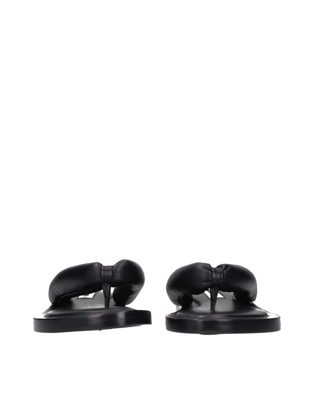 Jil Sander Black Leather Flip