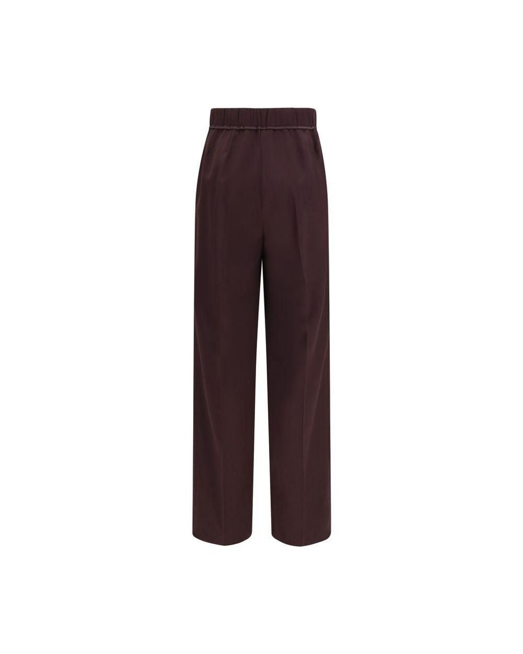 Forte_forte Purple Polyester Casual Pants