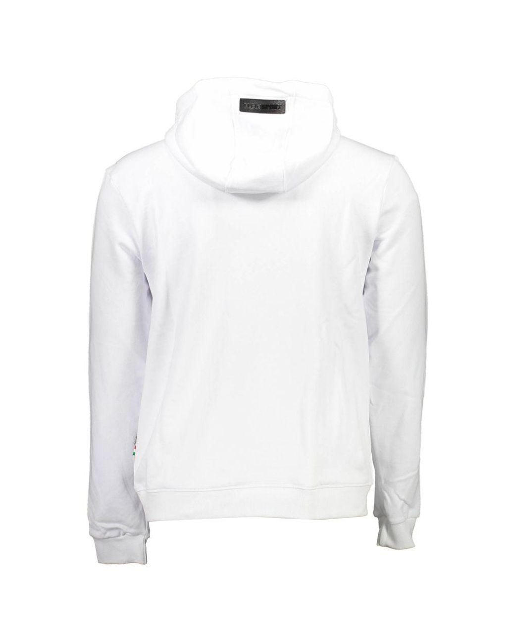 Philipp Plein White "Bianco Cotton Sweatshirt" for men