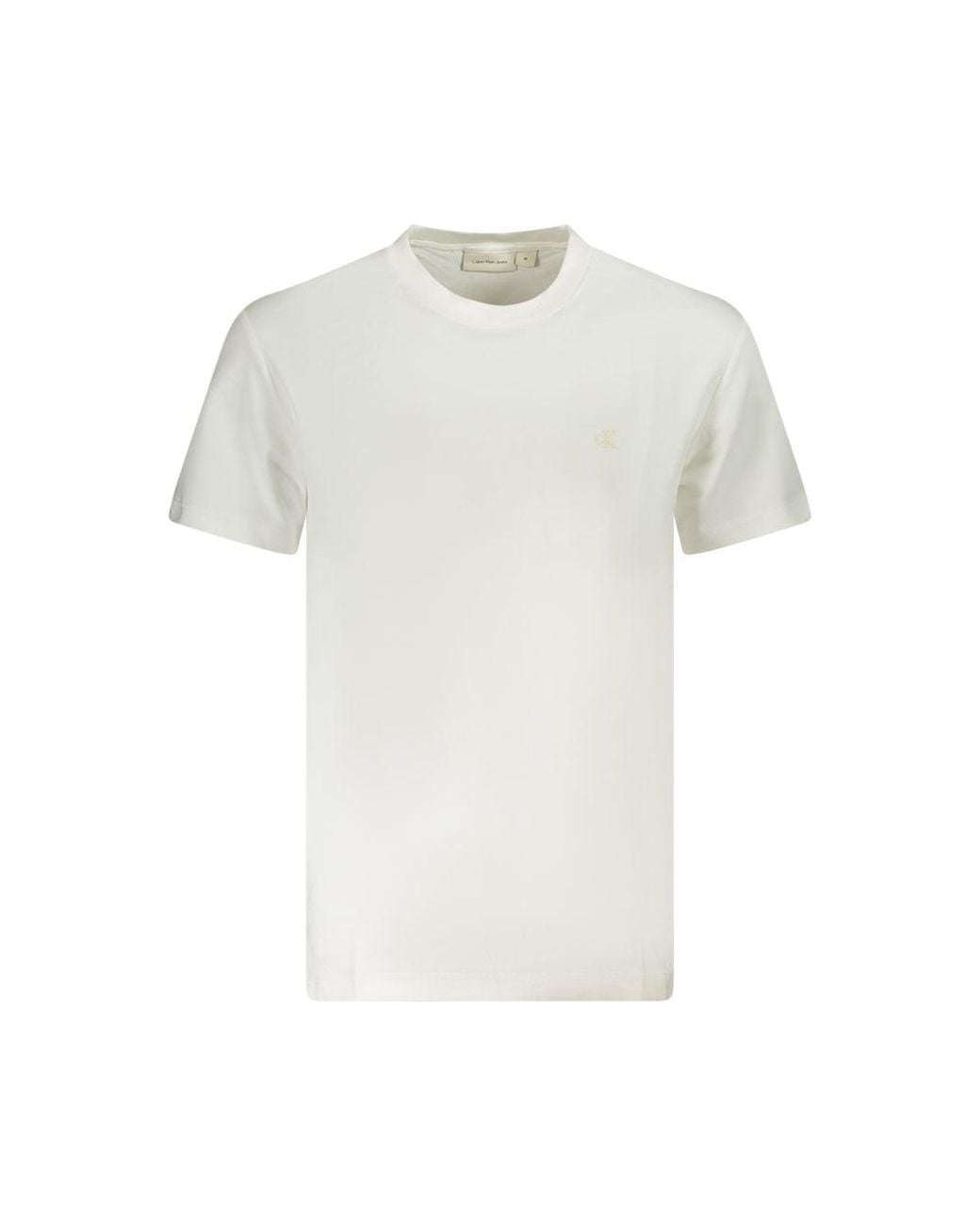 Calvin Klein White Bianco Cotton T-Shirt for men