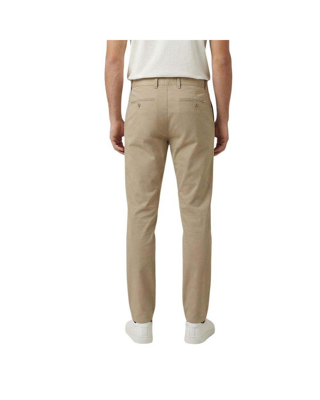 Gant Natural Beige Cotton Skinny Pants for men