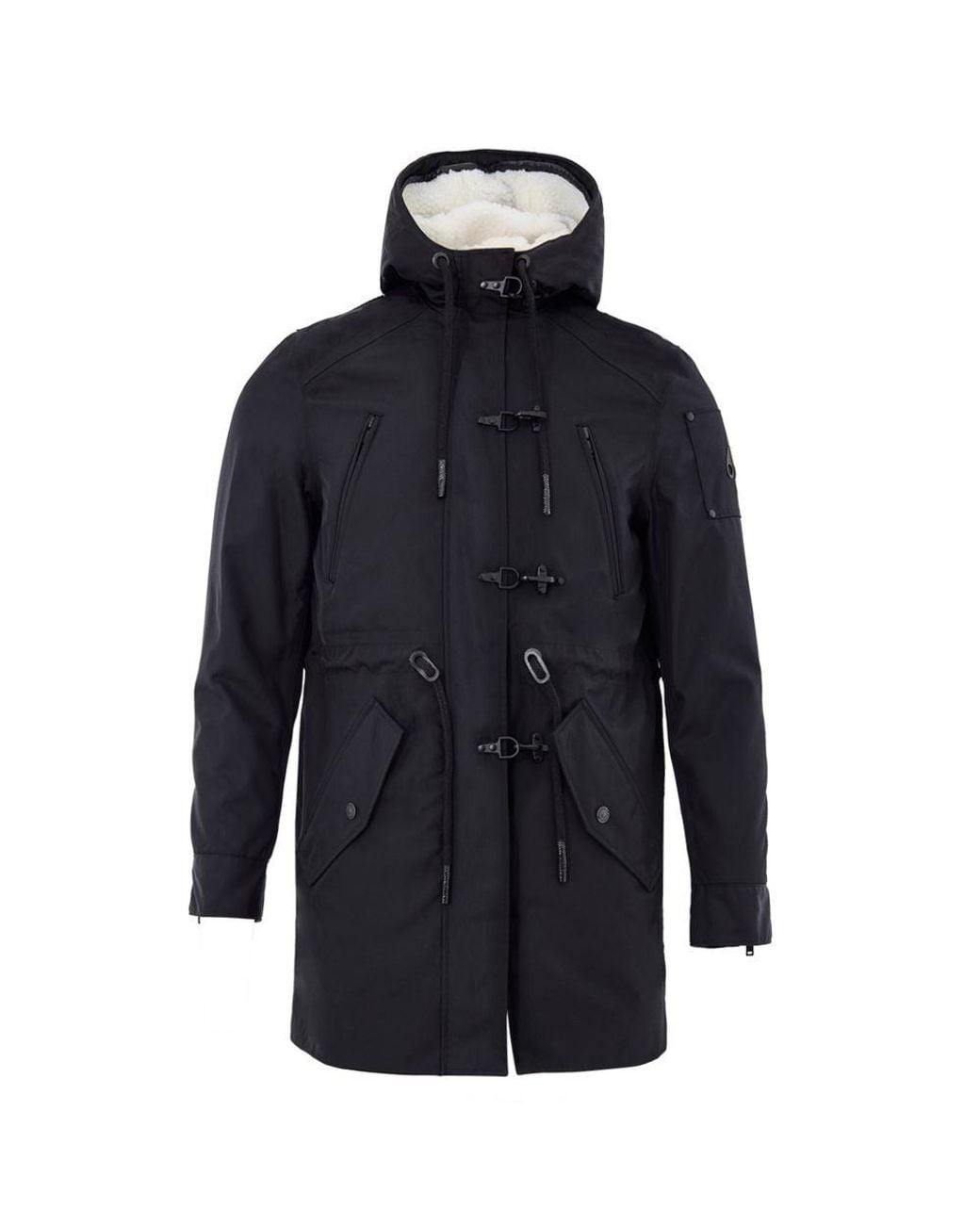 Moose Knuckles Blue Nylon Parka