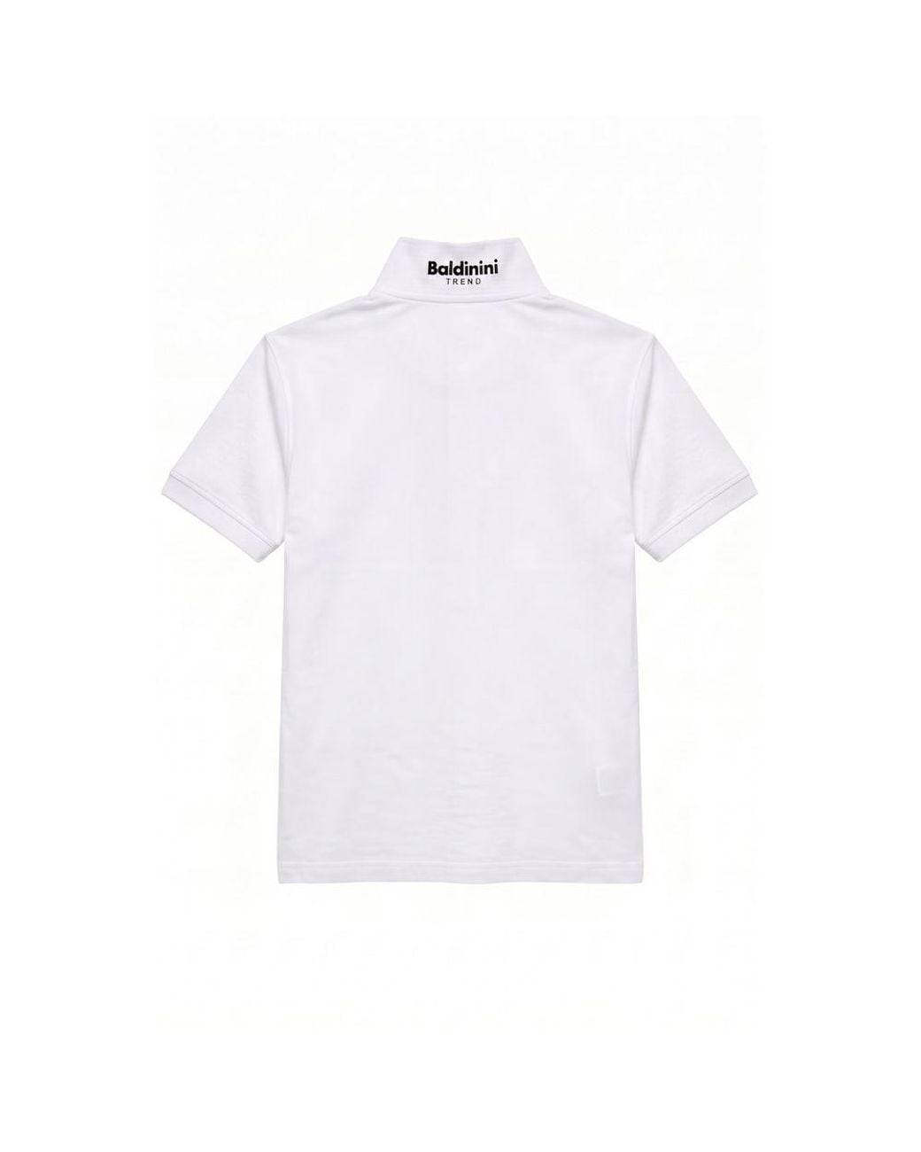 Baldinini White Cotton Men Polo for men