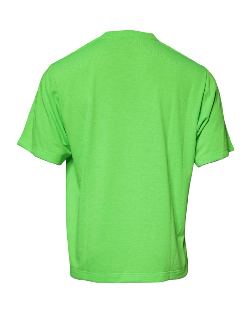 Dolce & Gabbana Green Dg Logo Tee Short Sleeve Crew Neck for men