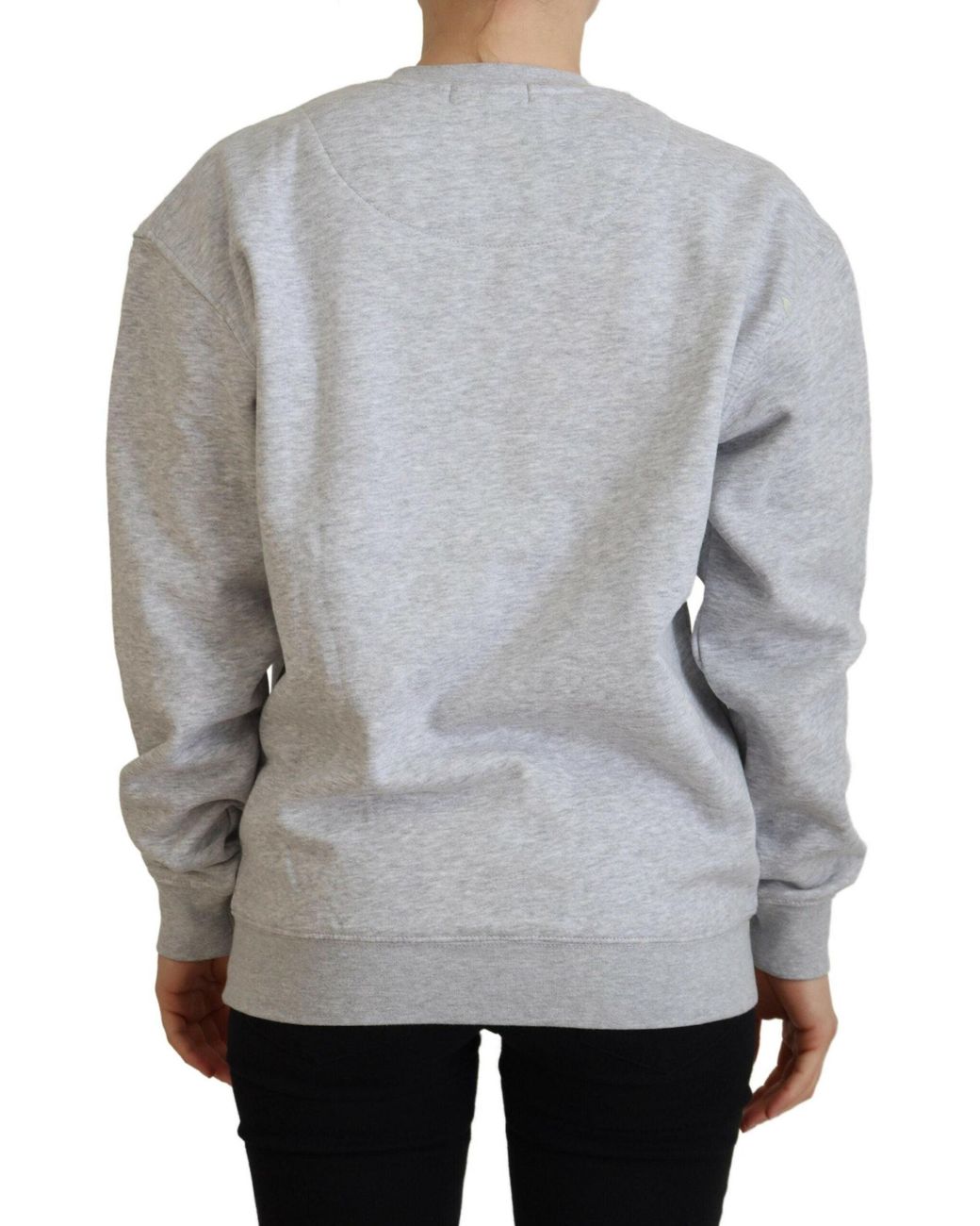 Philippe Model Gray Printed Long Sleeves Pullover Sweater