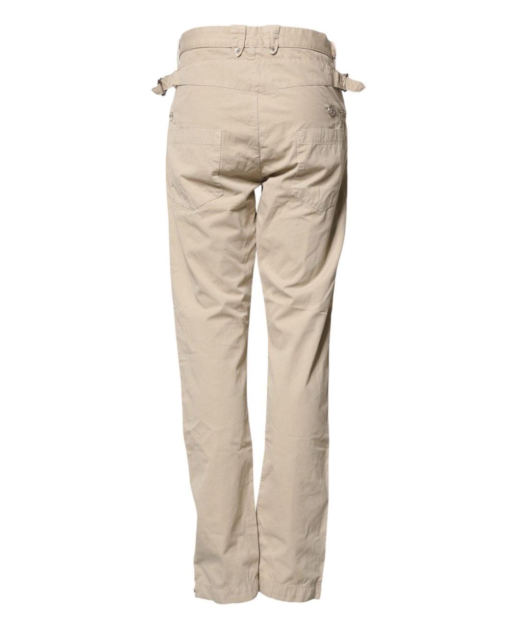 Daniele Alessandrini Natural Beige Cotton Mid Waist Straight Men Denim Jeans for men