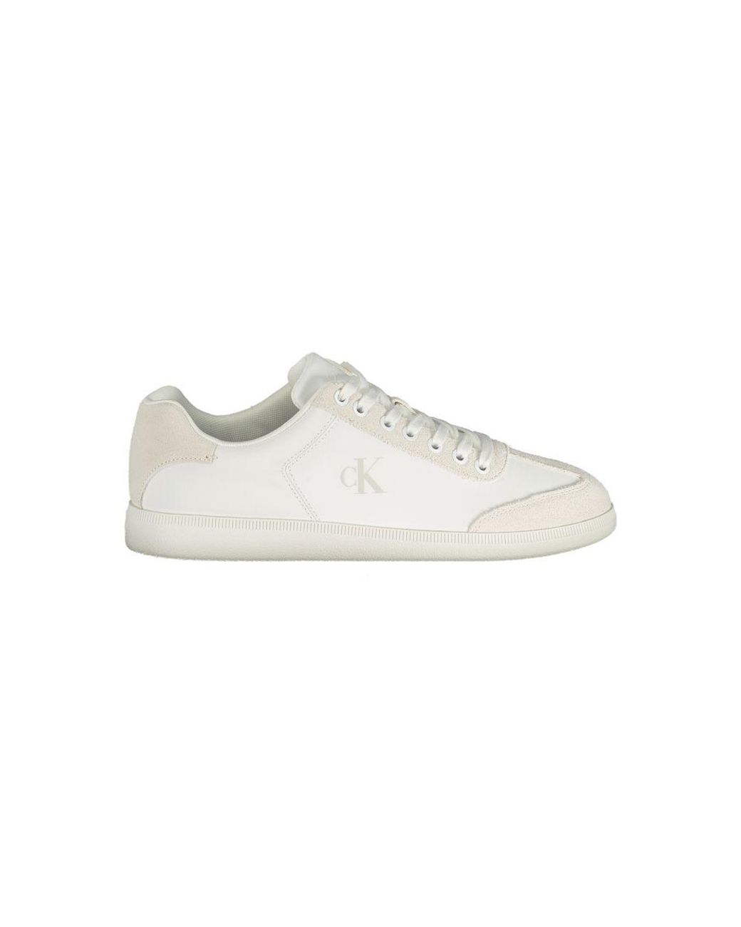 Calvin Klein White Polyester Men's Sneaker for men