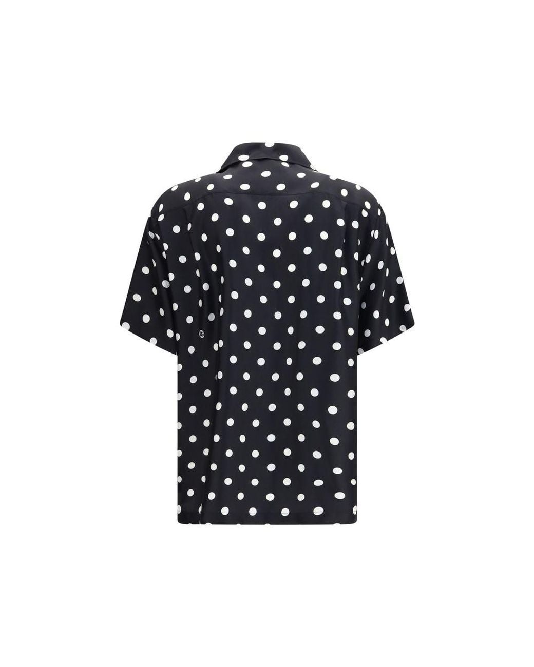 Dolce & Gabbana Black Silk Pattern Shirt for men