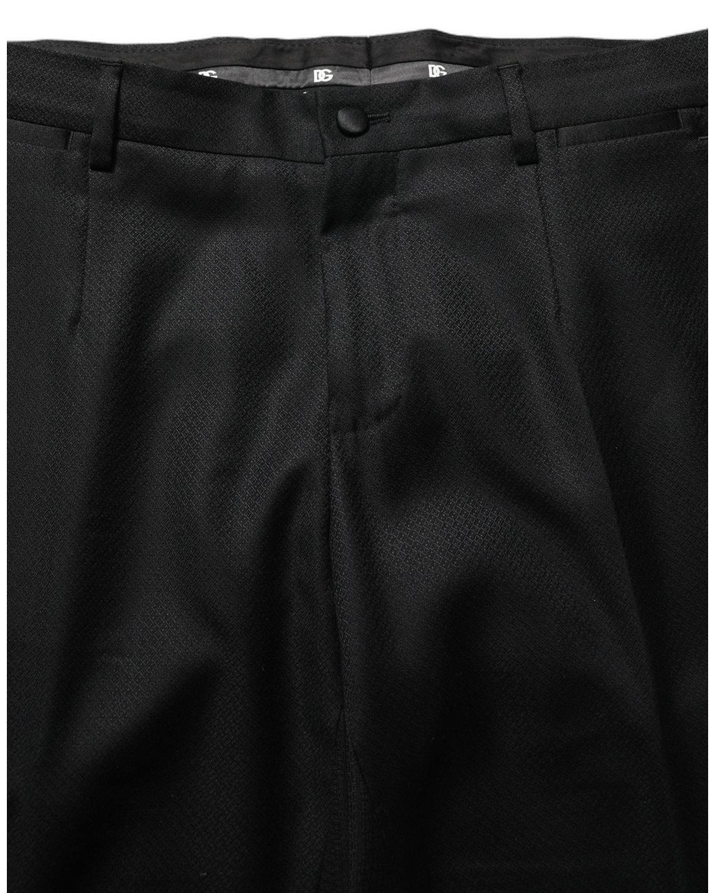 Dolce & Gabbana Black Wool Slim Fit Formal 2 Piece Men Suit for men