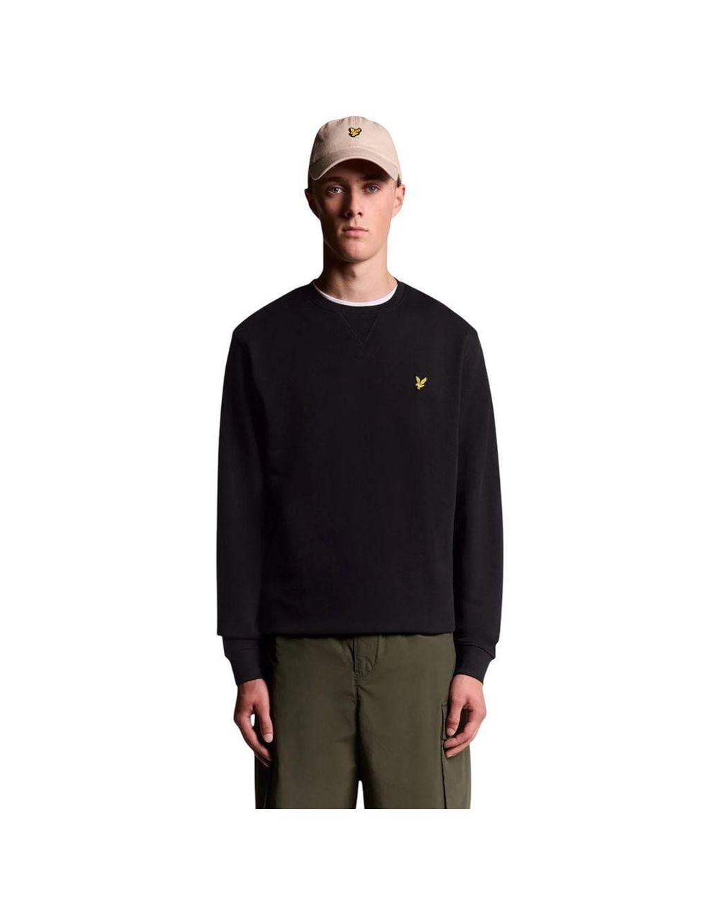 Lyle & Scott Black Cotton Sweatshirt for men
