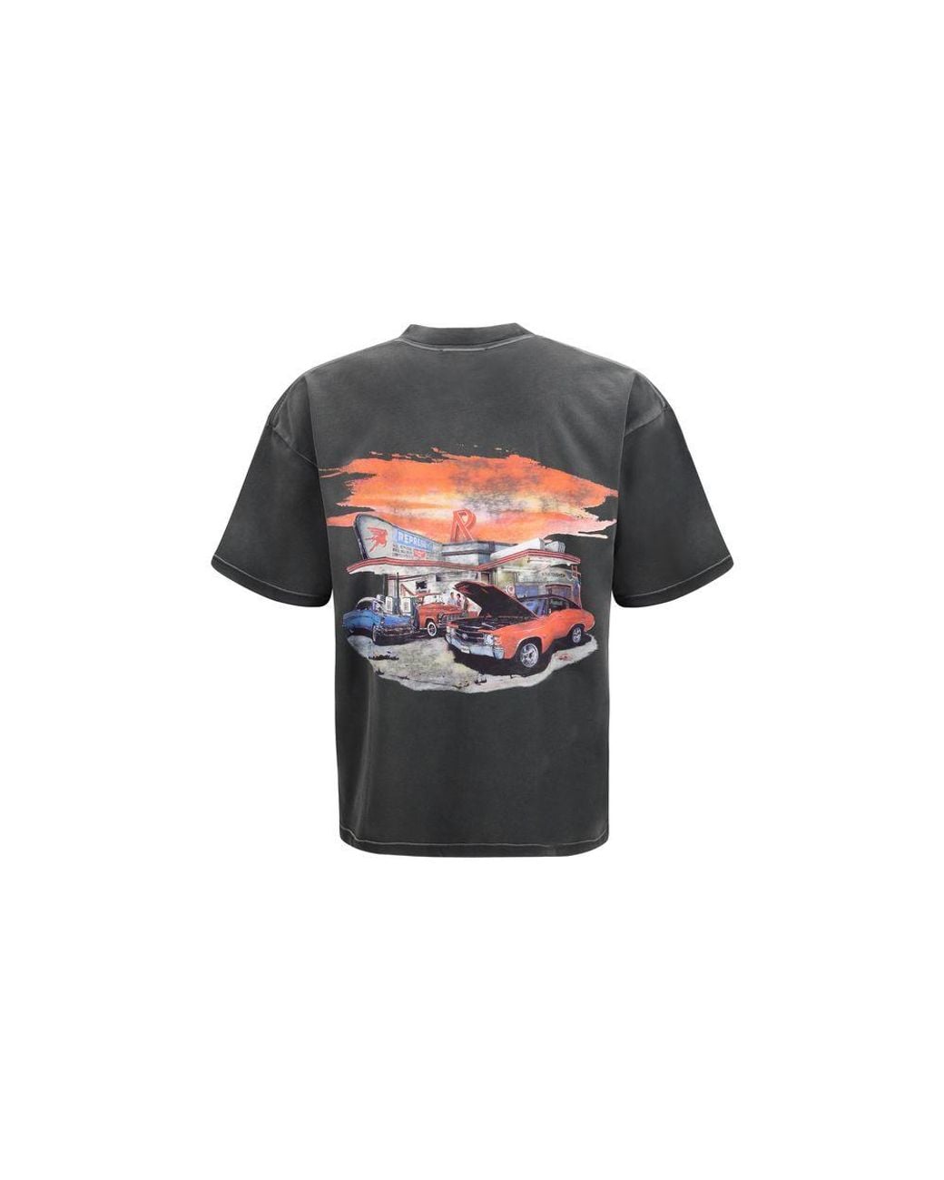 Represent Black Gray Cotton T for men