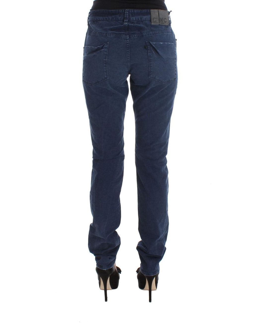CoSTUME NATIONAL Blue Cotton Blend Denim Jeans