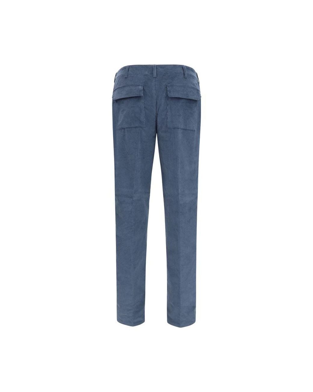 Etro Blue Cotton Casual Pants for men