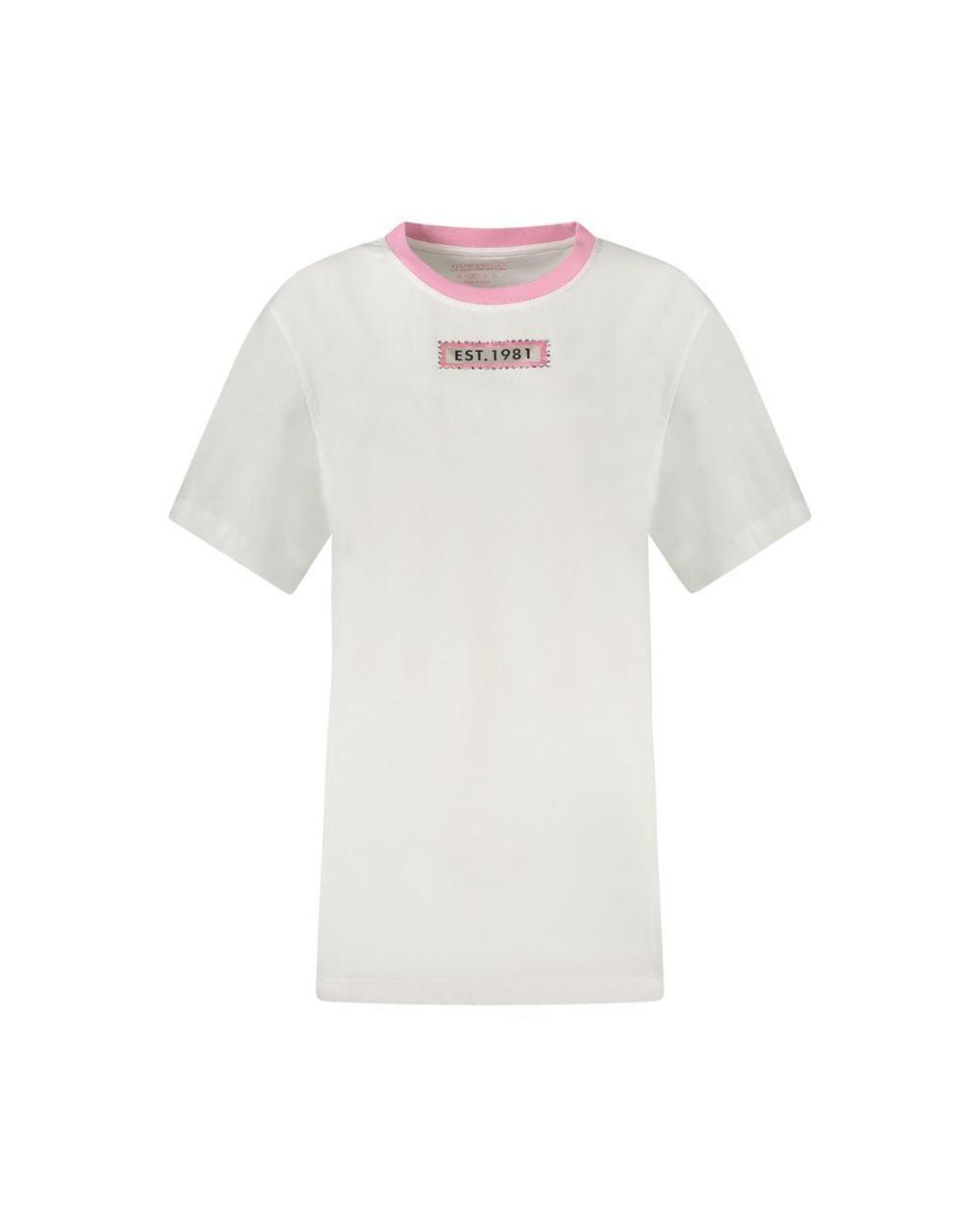 Guess White Cotton T