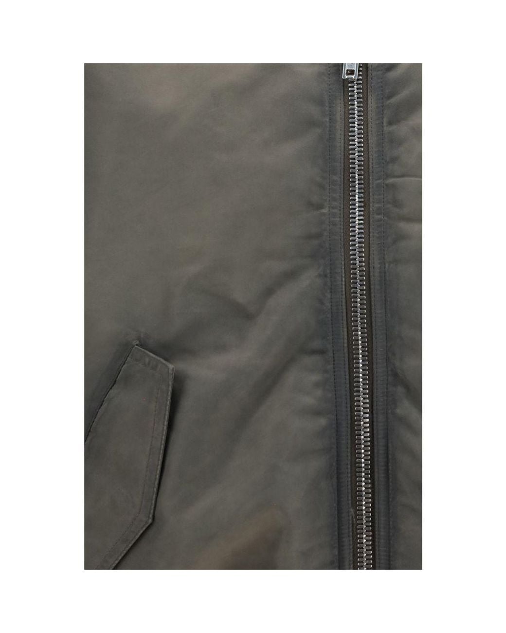 Rick Owens Gray Nylon Bomber for men