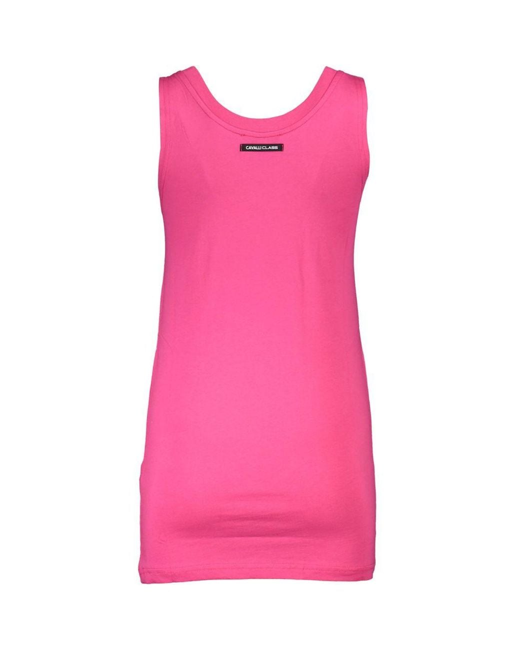 Roberto Cavalli Pink Cotton Tank Top