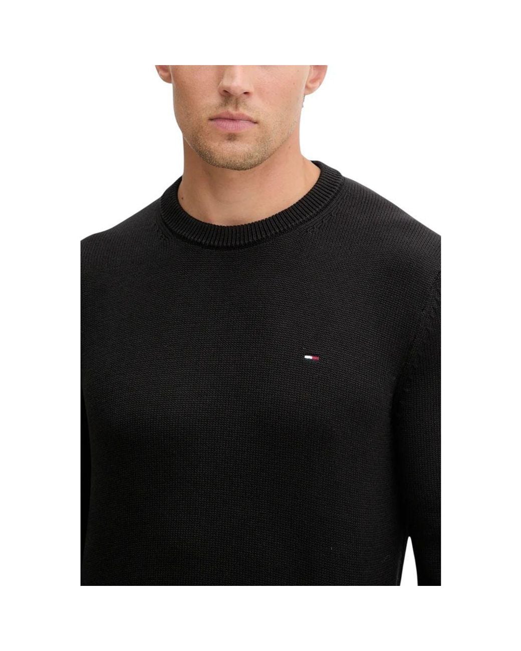 Tommy Hilfiger Black Organic Cotton Sweatshirt for men